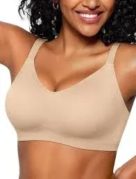 Photo 1 of Vertvie Women's Seamless Wireless Bras No Underwire Smooth U Push Up Bra Full Coverage Support Bralettes Everyday T-Shirt Bra ( ,Medium)