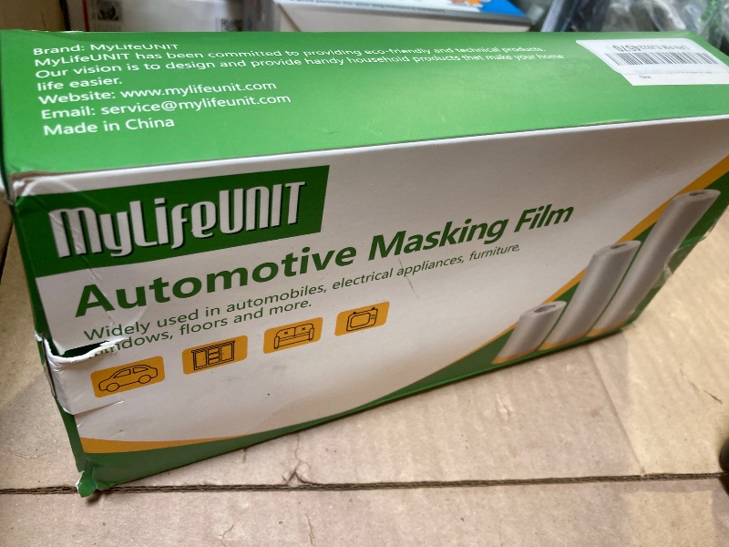 Photo 1 of MyLifeUNIT Tape and Drape, Assorted Masking Paper for Automotive Painting Covering (66-Feet, 3 Sizes)