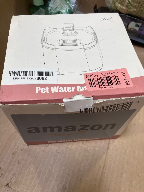 Photo 1 of Veeconn Cat Water Fountain - Quiet Pet Lndoor Water Bowl Dispenser 54oz/1.6L with Replacement Multi-Filtration(2 pcs Filters) Detachable Design Easy Cleaning - Fresh and Clean Water for Pets (Pink)