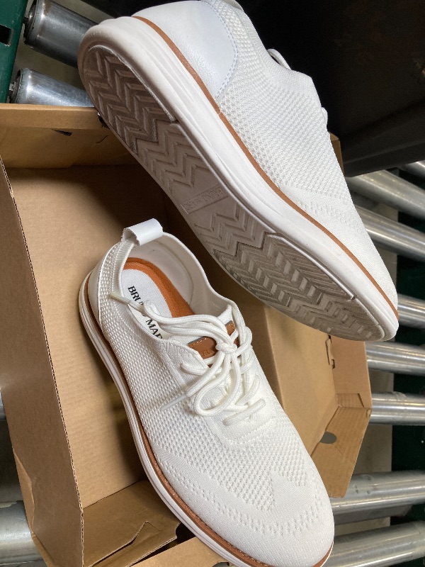 Photo 1 of Bruno Marc Men's CoolFlex Breeze Mesh Sneakers Oxfords Lace-Up Lightweight Casual Walking Shoes,Size 8.5,02 White,Grand