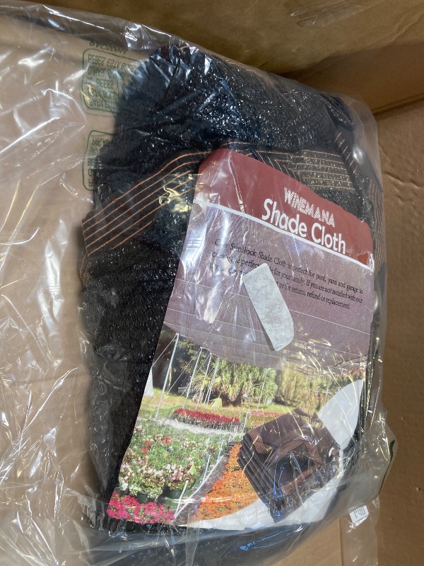 Photo 1 of winemana 50% Black Shade Cloth, 10 x 20 FT Durable Mesh Tarp with Grommets, Garden Sunblock Shade Cloth Shading Antifreezing for Plants Cover, Greenhouse, Barns Kennel, Patio, Tomatoes