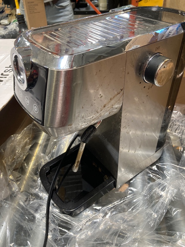 Photo 1 of wirsh Espresso Machine,20 Bar Semi-Automatic Espresso Maker with Pressure Gauge, Steam Wand, Stainless Steel Expresso Coffee Machine for Espresso/Latte/Cappuccino, Touch Screen,Home Barista Plus