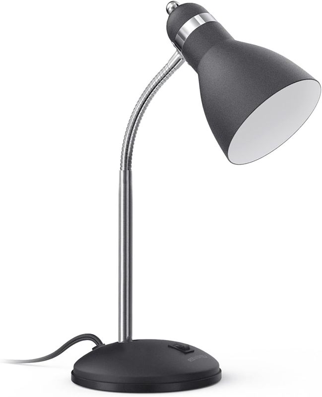 Photo 1 of  LEPOWER Metal Desk Lamp, Eye-Caring Table Lamp, Study Lamps with Flexible Goose Neck for Bedroom, Home Office (Matte Black)
