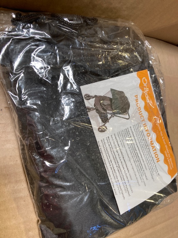 Photo 1 of Orzbow 2-in-1 Baby Mosquito Net with UPF50+ Sunshade for Stroller, Breathable Stroller Mosquito Netting Privacy Cover with Two-Way Zipper & Storage Bag for Bassinet, Carrycot & Car Seat, Black