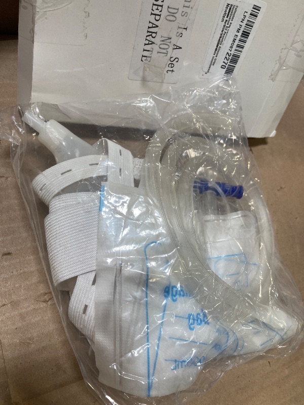 Photo 1 of Geiserailie 3 Pcs Urinals for Men Urine Collection Bag Catheter for Men Urinary Incontinence Kit Reusable Silicone Urine Collector Portable Wearable Male Incontinence Products for Elderly Bedridden