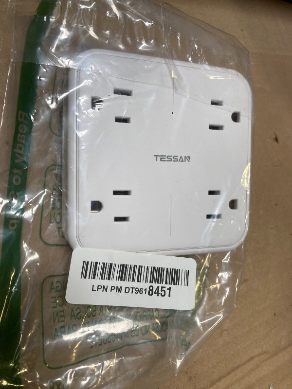 Photo 1 of Surge Protector Outlet Extender, TESSAN Multi Plug Adapter with 4 Outlet Splitter and 3 USB (1 USB C), Multiple Plug Expander for Home Office Dorm Room Essentials