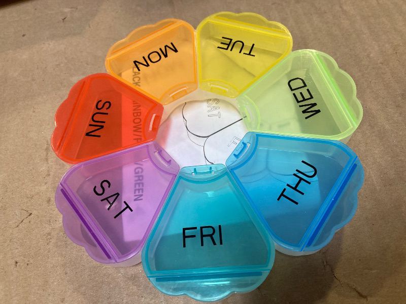 Photo 1 of pill organizer box