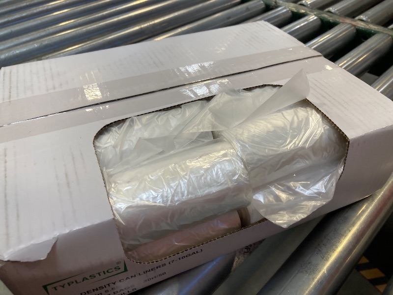 Photo 1 of TYPLASTICS Trash Can Liner - Wholesale 1000 Count Garbage Bags on Perforated Roll 7-10 Gallon Multipurpose for Office Bathrooms Business Home Commercial and Industrial Needs 24" x 24"