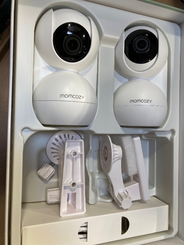 Photo 1 of Momcozy Baby Monitor with 2 Cameras 5.5" 1080P Full HD Split Screen Video Baby Monitor with Camera and Audio, No WiFi 5000mAh Battery, ECO, VOX, Clear Night Vision 1640ft Range (SD Card not Included)
