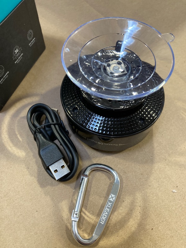 Photo 1 of XLeader, Upgraded, Pro Shower Speaker, Certified IPX7 Waterproof Bluetooth Speaker with Suction Cup, Hook Clip, Built-in Mic, Crystal Sound&Rich Bass, up to 12H Playtime, Ideal Gifts - SoundAngel Mate