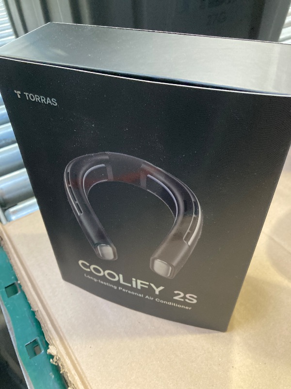 Photo 1 of TORRAS 2025 COOLiFY 2S Neck Fan, 3 Model, 3-28H Extended Battery Life, Neck Fans that Blow Cold Air, Neck Air Conditioner, Cooling Neck Fan for Work,Hiking,Travel. Gifts for Dad Husband Father, Black