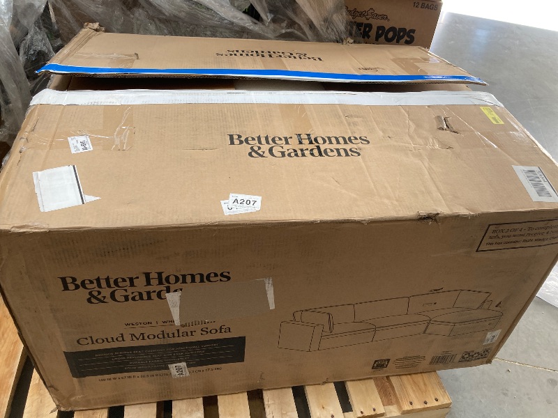 Photo 1 of Incomplete-----Better Homes & Gardens Weston  Cloud Modular Sectional Sofa, White
