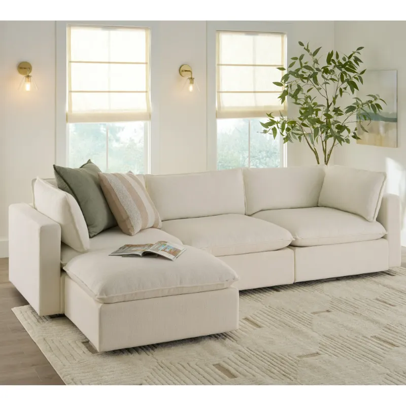 Photo 1 of Incomplete-----Better Homes & Gardens Weston  Cloud Modular Sectional Sofa, White
