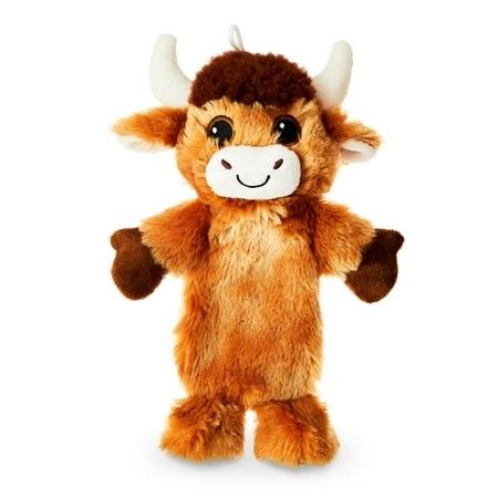 Photo 1 of Vibrant Life Cozy Buddy 11.5 Inch Longhorn Cow Squeaky Plush Dog Toy
