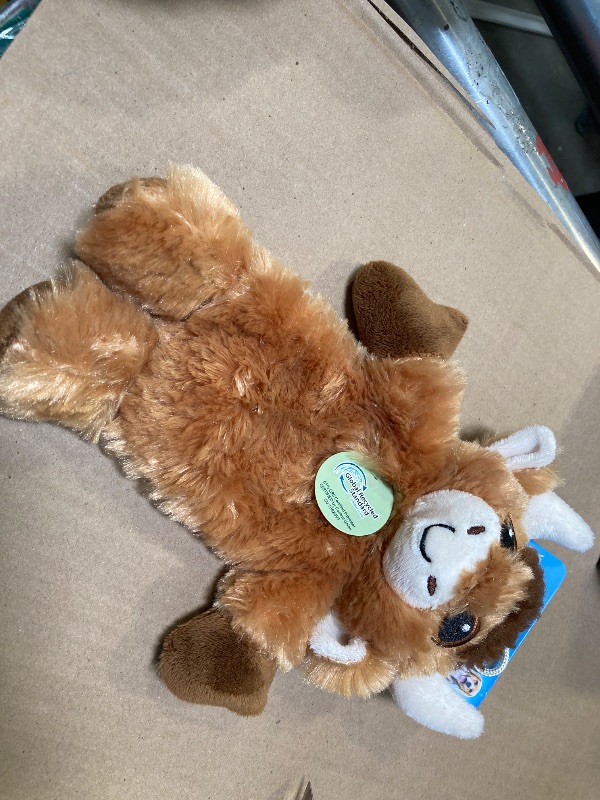 Photo 1 of Vibrant Life Cozy Buddy 11.5 Inch Longhorn Cow Squeaky Plush Dog Toy
