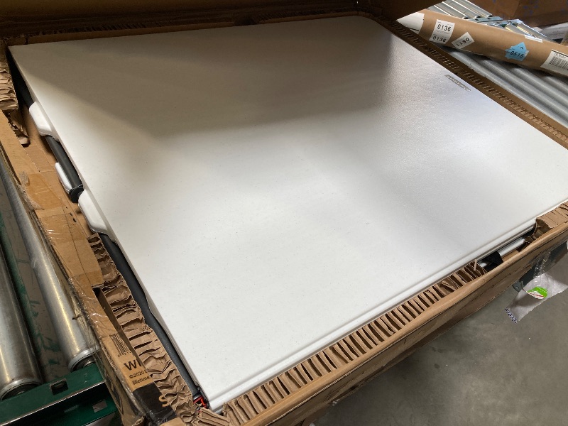 Photo 1 of Lifetime 6-Foot Fold in Half Table, Light Commercial, White Granite