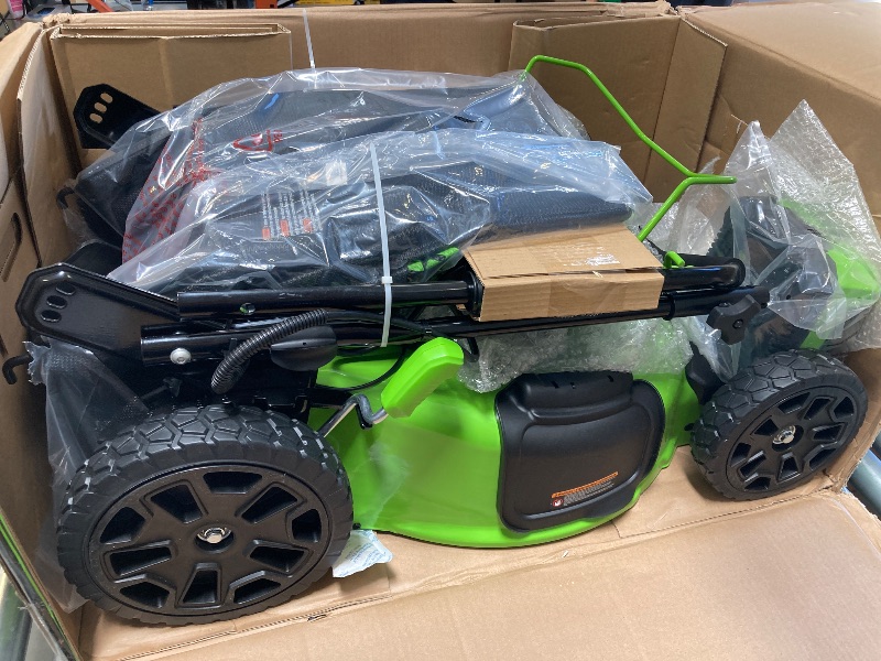 Photo 1 of Greenworks Pro 21-Inch 80V Self-Propelled Cordless Lawn Mower,  Black, Green