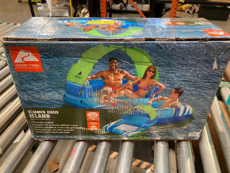 Photo 1 of Ozark Trail Summer Oasis 4-Person Inflatable Island. 