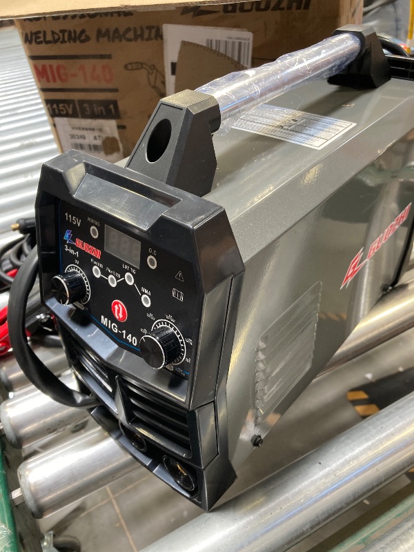 Photo 1 of GZ GUOZHI 140A MIG Welder 110V 3 in 1 Multi-Process Welding Machine Gasless Flux Core Welder MIG MMA Lift TIG(22.5LB)
