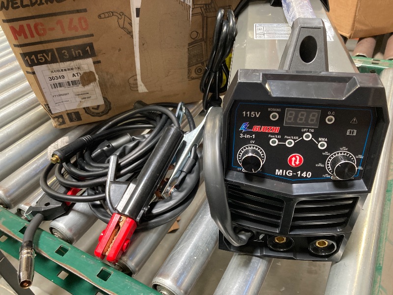 Photo 1 of GZ GUOZHI 140A MIG Welder 110V 3 in 1 Multi-Process Welding Machine Gasless Flux Core Welder MIG MMA Lift TIG(22.5LB)
