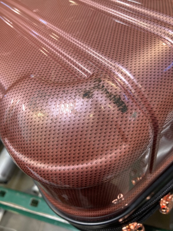 Photo 1 of IFLY Hardside Fibertech Luggage 28 Checked Luggage Rose Gold

