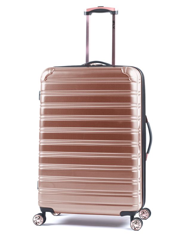 Photo 1 of IFLY Hardside Fibertech Luggage 28 Checked Luggage Rose Gold
