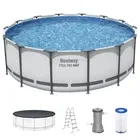 Photo 1 of Bestway Steel Pro MAX 14'x48" Round Above Ground Swimming Pool with Pump & Cover