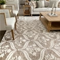 Photo 1 of My Texas House Willow 7'10" x 9'10" Taupe Grey Floral Indoor Area Rug