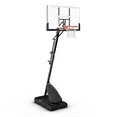 Photo 1 of Spalding 54-Inch Portable Basketball Hoop with Shatter-Proof Polycarbonate Backboard, Adjustable ExactaHeight System & Pro Slam Rim-Outdoor Play
