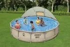 Photo 1 of Above Ground Coleman Steel ProMax Round Metal Frame Pool Set With Canopy 14'X33"