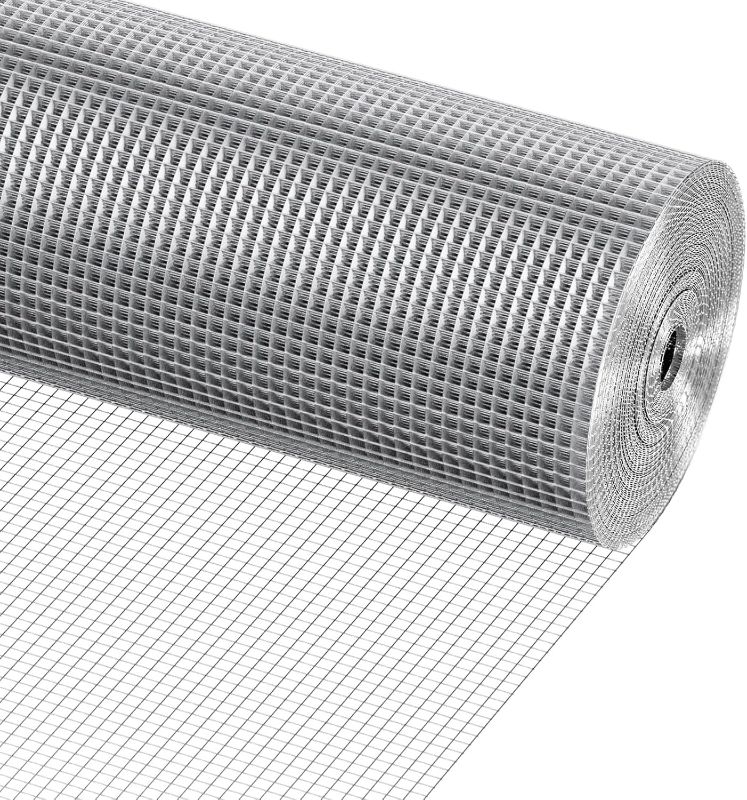 Photo 1 of VEVOR Hardware Cloth, 1/4 inch 48in x 100 ft 23 Gauge, Hot Dipped Galvanized Wire Mesh Roll, Chicken Wire Fencing, Wire Mesh for Rabbit Cages, Garden, Small Rodents