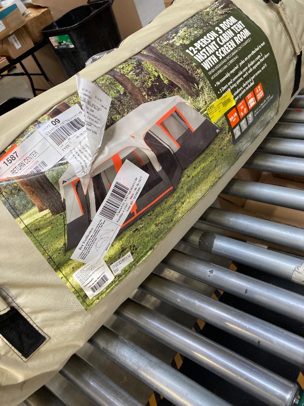 Photo 1 of *USED*----Large Outdoor 12 Person Instant 3 Room Cabin Camping Tent w/LED Lighted Pole