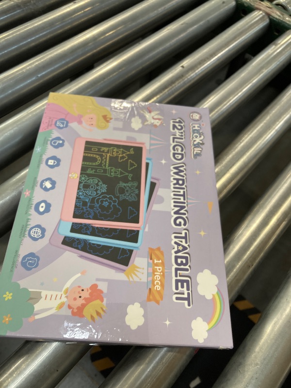 Photo 1 of LCD Writing Tablet for Kids 12 Inch, Kids Learning Toys Drawing Pad for Boys Girls, Erasable Doodle Board for Toddlers 3 4 5 6 7 8 Year Old Travel Essentials, Christmas Birthday for Kids - Purple