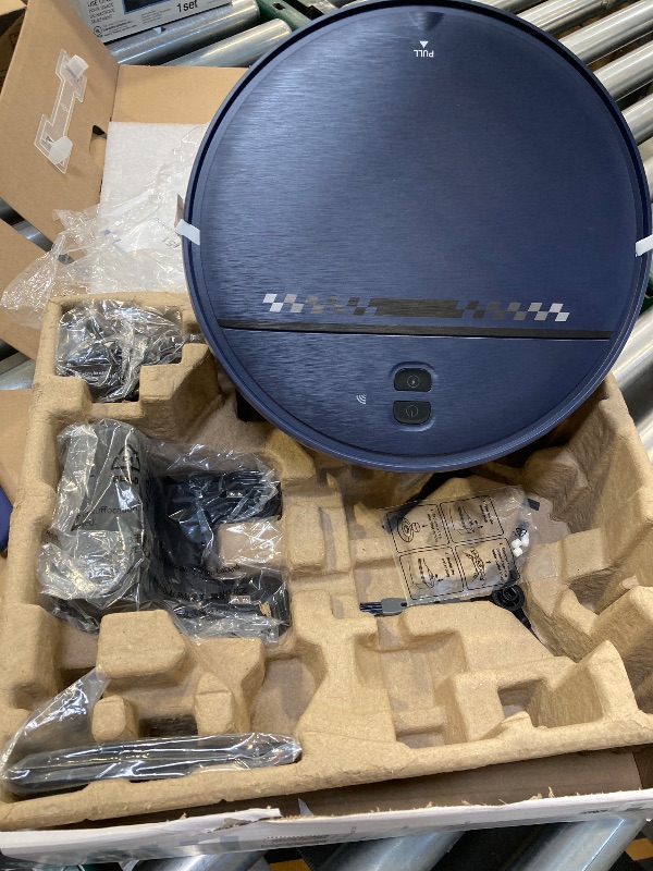 Photo 1 of Robot Vacuum and Mop Combo, 2-in-1 Mopping Robot Vacuum Cleaner with 2300Pa Suction, 2.87'' Slim Design, Wi-Fi/App/Voice Control, 3D Obstacle Avoidance&Self-Charging for Hard Floors, Carpets, Pet Hair