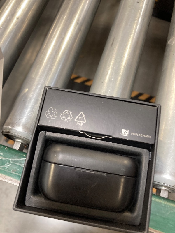 Photo 1 of Used-Needs cleaning--Technics Reference Class Hi-Fi Wireless Earbuds, Dolby Atmos with Head Tracking, Adaptive Noise Cancelling, 3 Device Multipoint, 10-hr Battery, Wireless Charging, Improved Fit - EAH-AZ100-K (Black)