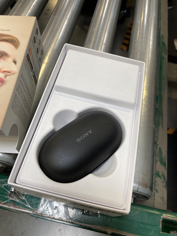 Photo 1 of USED-Needs cleaning--Sony CRE-C20 Self-Fitting OTC Hearing Aids for Mild to Moderate Hearing Loss, Prescription-Grade Sound Quality, Compact Virtually Invisible Design, Customizable App, and Rechargeable Battery