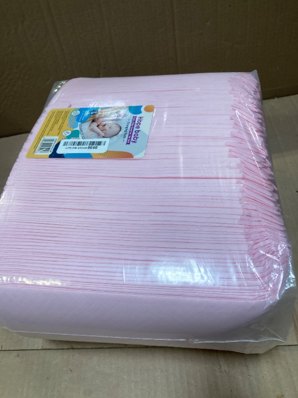 Photo 1 of JUS COOL Baby Disposable Changing Pads, 24”x 24”(100 Count) Underpads Portable Diaper Changing Pads, Soft Bed Pads Ultra Absorbent and Waterproof