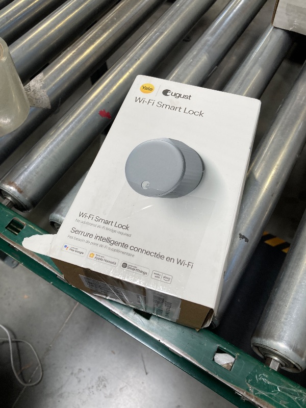 Photo 1 of August Home, Silver Wi-Fi Connected Smart Keyless Entry Door Lock, Electronic Door Lock Fits Your Existing Deadbolt in Minutes, ? ?AUG-SL05-M01-S01