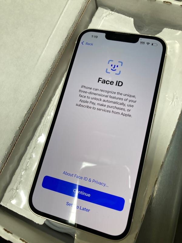 Photo 1 of Apple iPhone 13, 128GB, Starlight - Unlocked (Renewed)