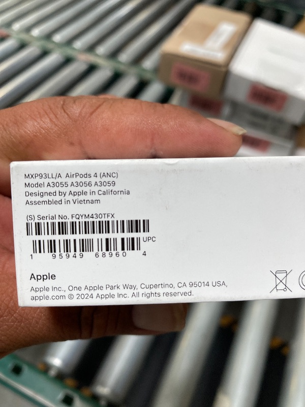 Photo 1 of Apple AirPods 4 Wireless Earbuds, Bluetooth Headphones, with Active Noise Cancellation, Adaptive Audio, Transparency Mode, Personalized Spatial Audio, USB-C Charging Case, Wireless Charging, H2 Chip