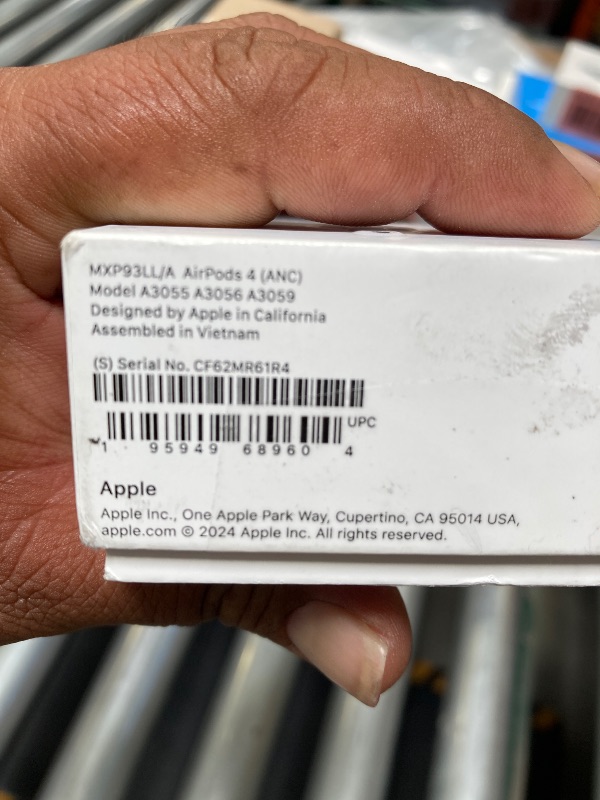 Photo 1 of Apple AirPods 4 Wireless Earbuds, Bluetooth Headphones, with Active Noise Cancellation, Adaptive Audio, Transparency Mode, Personalized Spatial Audio, USB-C Charging Case, Wireless Charging, H2 Chip
