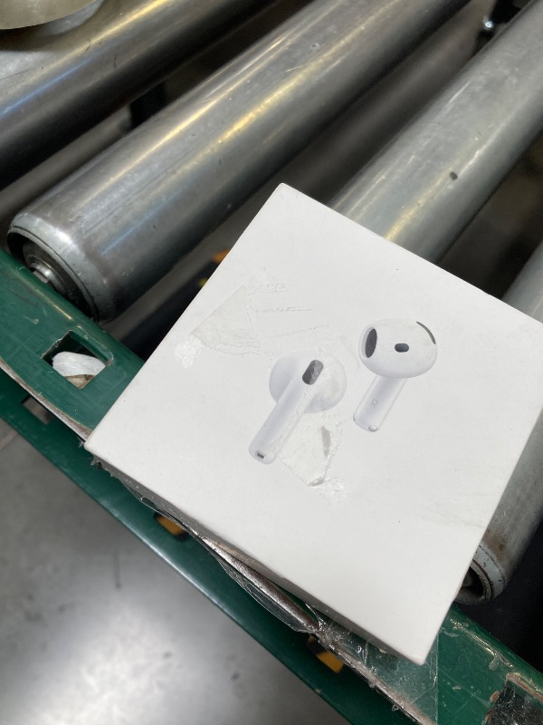 Photo 1 of Apple AirPods 4 Wireless Earbuds, Bluetooth Headphones, with Active Noise Cancellation, Adaptive Audio, Transparency Mode, Personalized Spatial Audio, USB-C Charging Case, Wireless Charging, H2 Chip