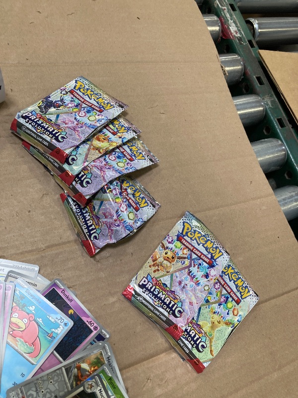 Photo 1 of OPEN PACKS MISSING CARDS-Sold as Is--Pokemon TCG: Scarlet & Violet - Prismatic Evolutions Booster Bundle