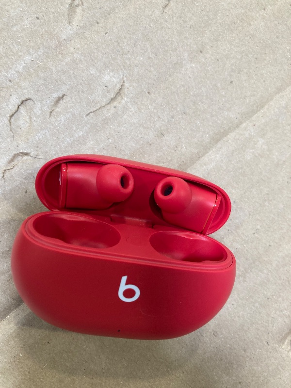 Photo 1 of Beats Studio Buds - True Wireless Noise Cancelling Earbuds - Compatible with Apple & Android, Built-in Microphone, IPX4 Rating, Sweat Resistant Earphones, Class 1 Bluetooth Headphones - Red