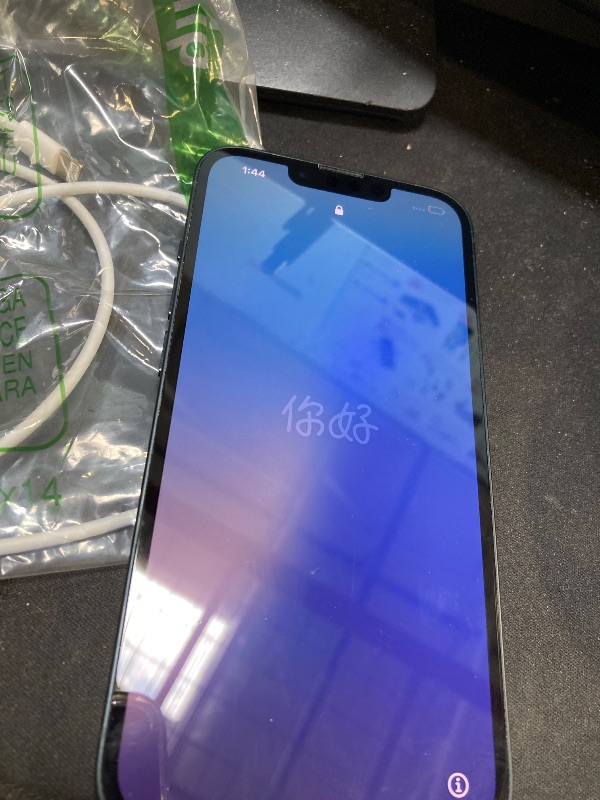 Photo 1 of Apple iPhone 13, 256GB, Midnight  READ CLERK NOTES