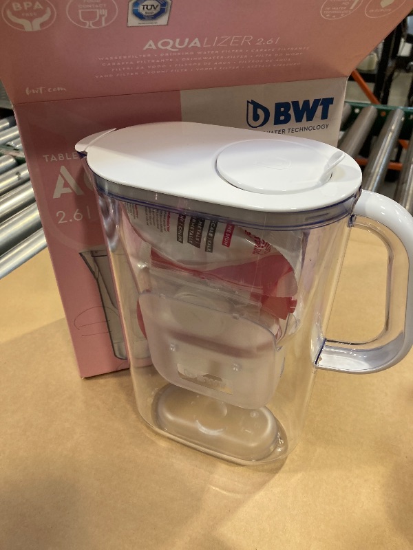 Photo 1 of BWT AQUAlizer Baselight, 2.6 Liter, Water Mineralizer & Filtration Jug - Includes 2 Magnesium Filters Enricher Cartridge, for Tea & Coffee Water, Prevents limescale, removes Lead & Chlorine