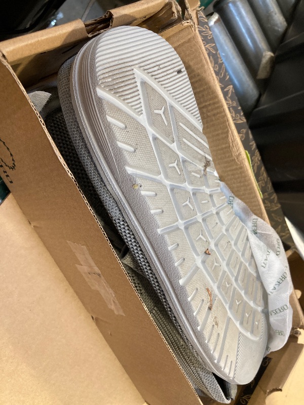 Photo 1 of 1TAZERO Wide Shoes for Men | Wide Width Slip on Shoes | Men Loafer Casua Shoes | Walking Shoes for Men with Arch Support Summer Boat Shoes for Plantar Fasciitis Grey Size 13