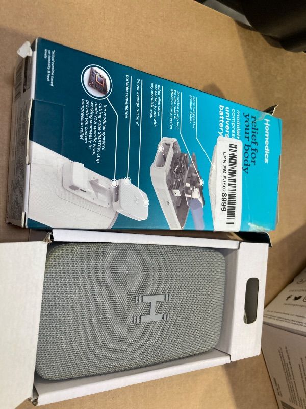 Photo 1 of Homedics Overlapped Compression Therapy Battery, Massage System Universal Controller, Compatible Modulair Compression Wraps (Sold Separately)