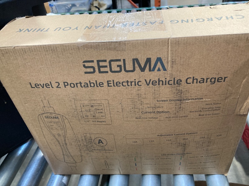 Photo 1 of Level 2 EV Charger (32Amp, 220V-240V, NEMA 14-50 Plug), 25ft UL Listed Cable, with Adjustable Current/Delay Timer, Portable Home Travel Electric Vehicle Charging Station EVSE SAE J1772 EV Car Charger