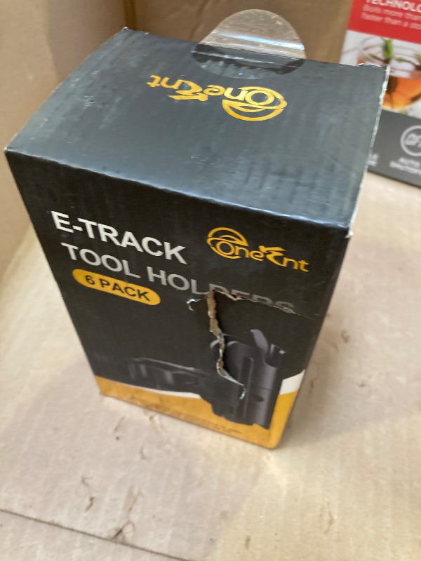 Photo 1 of 6 Pack E-Track Tool Holders |E Track Accessories for Enclosed Trailer to Keep Rakes,Shovels, Broom|e Track Tool Holder Hanger for Trailer Accessories| Tool Stabilizer for Etrack Accessories
